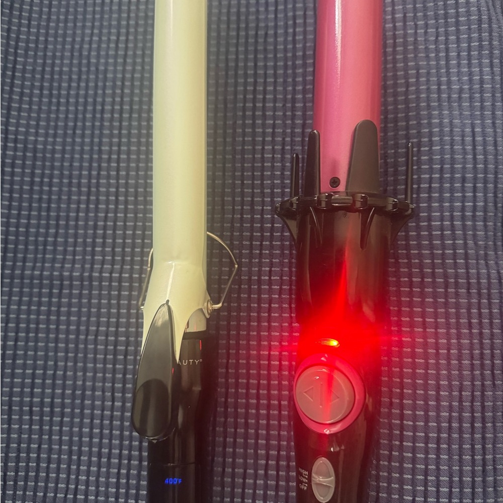 Ceramic Curling Wands in Pink, Cream, and Beige - Picture 4 of 4
